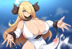 1futa ai_generated big_penis cum demon demon_futa demon_girl demon_horns demoness erection female futa_only futanari huge_breasts large_breasts mullon nameless_character novelai original original_character penis precum solo solo_focus top_heavy