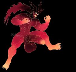 badnightowl balls bara big_balls big_penis boner erection guilty_gear male male_only muscles muscular nude penis sol_badguy sol_badguy_(dragon_install) solo solo_male