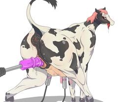 big_anus blush bovine cattle dildo female feral fucking_machine hisashi414 hooves looking_back machine mammal mechanical milking_machine pussy pussy_juice raised_tail sex_machine sex_toy teats tongue tongue_out udders