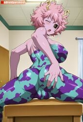 1girls ai_generated aindroidparanoid ass ass ass_focus big_ass big_breasts big_butt bodysuit boku_no_hero_academia breasts busty curvy cute fat_ass female female_only from_behind hair hi_res hips huge_ass huge_breasts human large_ass large_breasts legs mina_ashido my_hero_academia narrow_waist pink_hair pink_skin slim_waist spread_ass stable_diffusion tagme thick_ass thick_thighs voluptuous waist wide_hips