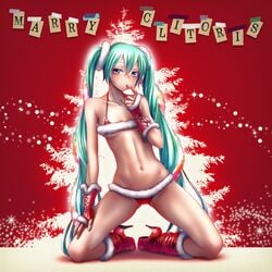 hatsune miku from christmas by wokada