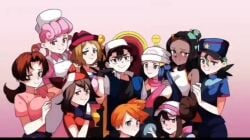 dawn_(pokemon) delia_ketchum_(pokemon) harem kasumi_(pokemon) kidnapping large_ass large_breasts may_(pokemon) nessa_(pokemon) nurse_joy officer_jenny_(pokemon) pokeball pokemon pokemon_anime rosa_(pokemon) satoshi_(pokemon) serena_(pokemon)