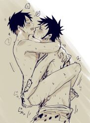 2boys black_hair male male_only tatto