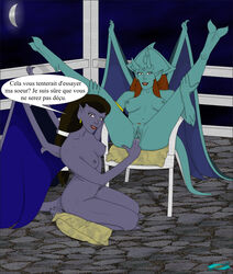 angela_(gargoyles) breasts disney fab3716 female gargoyles nipples nude ophelia_(gargoyles) pussy yuri