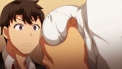 10s 1girls 2019 2boys animated anime_screenshot black_jacket black_skirt blush bouncing_breasts boyfriend_watching bra bra_lift breasts breasts_squeezed_together bunnywalker cheating_(relationship) clothes_lift covered_erect_nipples english_text evening fat_male fat_man fat_ugly_man female from_side glasses grabbing_another's_breast grope_from_behind groping hentai_series jacket looking_at_another male medium_breasts medium_hair multiple_boys netorare nipple_stimulation nipples obata_yui open_mouth pink_bra red_eyes red_hair saimin_seishidou school_uniform shiny_skin shirt shirt_lift sitting sitting_on_lap sitting_on_person skirt sound sweat t-rex_(animation_studio) tanaka_hajime_(saimin_seishidou) text thighhighs ugly_bastard underwear undressing video white_shirt window