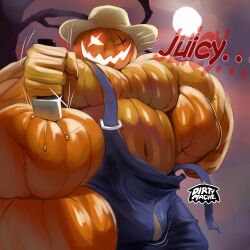 pumpkin head (character) from halloween by dirtymache