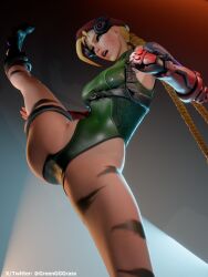 3d 3d_(artwork) blender cammy_white_(cosplay) cammy_widowmaker cosplay greengrass one_leg_up overwatch render self_upload sexy spread_legs standing tagme widowmaker
