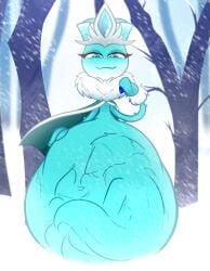 1girls ass belly belly_bulge breasts female female_only female_pred flora_fauna frost_rose_(pvz) lapizacuario plant plants_vs._zombies plants_vs_zombies popcap_games pred rose_(pvz) solo_feral vore vore_belly