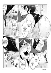 2boys ahe_gao androgynous anus ass ass_grab balls blush censored erect femboy gay girly hair_over_one_eye hairclip human lube male male_only monochrome multiple_boys open_mouth penis po-ju spread_anus stockings swimsuit testicles thighhighs trap wet_and_glossy yaoi