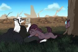 animal_genitalia animal_penis anthro anthro_on_feral anthro_penetrating anthro_penetrating_feral anus bodily_fluids bottomwear bottomwear_down canid canine canine_genitalia canine_penis canis clothed clothing digital_media_(artwork) disney duo english_text erection feet fellatio female female_feral female_penetrated feral feral_penetrated forest fur genital_fluids genitals hair hi_res holding_object holding_paper hyena jasiri_(the_lion_guard) knot male male/female male_anthro male_penetrating male_penetrating_female mammal mephitid mirror mirror_reflection narrowed_eyes open_mouth oral oral_penetration outside outside_sex pants pants_down paper partially_clothed penetration penile penile_penetration penis plant pussy reflection saliva sex shirt sitting skunk smile spotted_hyena tail text the_lion_guard the_lion_king toes topwear tree vulva wolf zafara_(artist) zoophilia