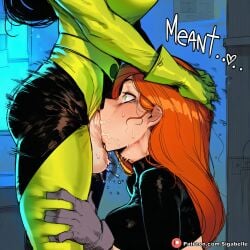 1girls 2futas ai_assisted ai_generated anime anime_style ann_possible balls balls_deep big_ass big_breasts blowjob breasts caption cock comic comic_page curvaceous curvaceous_body curvaceous_figure dialogue dickgirl enemy_conversion fellatio female futa_on_futa futa_only futa_sans_pussy futa_with_futa futanari green_penis green_skin head_grab high_resolution highres horny hourglass_figure huge_ass huge_balls huge_boobs huge_breasts huge_butt huge_cock huge_testicles huge_thighs intersex irrumatio kim_possible kimberly_ann_possible manga manga_page medium_ass medium_breasts medium_penis muscular oral oral_sex patreon penis red_hair self_upload sexy shego shiny sigabelle speech_bubble stable_diffusion testicles text text_bubble uncensored voluptuous waifu wide_eyed worship