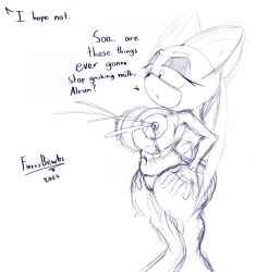 rouge the bat from sega by fuzzybewbs