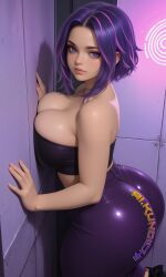 1girls ai_generated aikunoichi anime ass bikini booty bra breasts ecchi female female_only huge_ass huge_boobs huge_breasts lace lady_nagant lewd lingerie my_hero_academia pantie panties patreon purple_eyes rule34 sfw solo solo_female