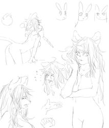 anthro daena fur furry legend_of_mana monochrome sierra sindoll tagme