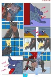 anthro anus broadway_(gargoyles) bronx_(gargoyles) brooklyn_(gargoyles) comic disney furry gargoyles gay hudson_(gargoyles) lexington_(gargoyles) male male_only penis yaoi