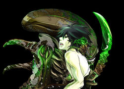 alien_(franchise) artist_request crossover death_note human l_lawliet male male_only malesub tentacle_on_male xenomorph