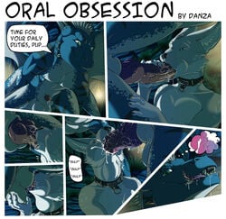 2013 anthro balls big_penis blue_dragon canine closed_eyes collar comic cum cum_in_mouth cum_inside danza danza_(character) dragon drooling duo edit english_text erection fellatio fennec feral fox fur furry furry_only gay interspecies knot long_tongue male mammal oral oral_sex penis saliva sex size_difference swallowing text tongue tongue_out