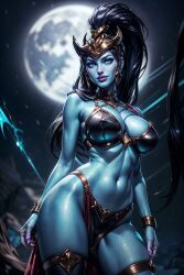 ai_generated big_breasts civitai female ghost ghost_girl ijwitgs8 kalista league_of_legends looking_at_viewer realistic video_games