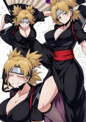 alternate_breast_size blonde_female blonde_hair_female naruto naruto_(series) naruto_shippuden sexy_female temari