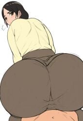 ai_generated ambiguous_penetrat attack_on_titan bbw bbw_mom big blush carla_jaeger cheating_mother child_bearingchild dat_ass fat_ass hi_res hidden_sex incest male_pov milf mother mother_and_son offscreen_character reverse_cowgirl_position wide_hips