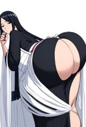 ai_generated ass_focus bbw bbw_mom bent_over bleach:_the_thousand-year_blood_war bottom_heavy e huge_ass mature_female milf thick_ass thick_thighs unohana_retsu