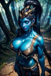 ai_generated big_breasts civitai female ghost ghost_girl ijwitgs8 kalista league_of_legends looking_at_viewer realistic video_games