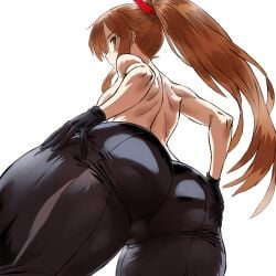 1girls ai_generated bare_back bare_breasts bare_shoulders black_pants brown_eyes brown_hair dat_ass fat_ass fatal_fury fatal_fury:_city_of_the_wolves female_focus female_only from_behind from_below gloves hand_on_butt hands_on_hips huge_breasts king_of_fighters large_ass large_breasts leather leather_clothing leather_gloves leather_pants looking_back mai_shiranui milf muscles muscular muscular_female plump_ass ponytail sideboob snk thick_ass thick_hips thick_legs thick_thighs tight_clothes tight_clothing toned toned_female topless topless_female