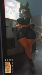 3d big_breasts coffee coffee_cup furry ghostoast huge_breasts looking_at_viewer mal0 malo monster_girl scp-1471 scp-1471-a scp-1471-a_(da.nilkaz) scp-294 scp_foundation thick_thighs