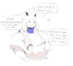 absurd_res anthro anthro_only anthro_pred asriel_dreemurr ass belly belly_rub big_belly blush bovid brother_pred caprine clothing death deltarune dialogue digested digestion english_text fatal_vore goat hi_res horn huge_belly kinkykong kris_(deltarune) lying male male_pred male_prey mammal oral_vore overweight pressing_against rumbling_stomach same_size_vore size_difference speech_bubble stomach_bulge struggling struggling_prey text tired undertale undertale_(series) vore white_body