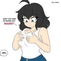2d alxdraws animated grabbing_own_breast looping_animation speech_bubble tagme video