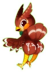 2014 animal_crossing anthro anus ass avian blathers_(animal_crossing) cum cum_on_ass cum_on_leg feathers furry furry_only gay mae male nintendo notaclopblog owl presenting presenting_hindquarters transparent_background video_games