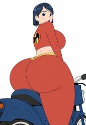 ai_generated ass_bigger_than_head bbw big_ass big_butt dat_ass hi_res hug huge_ass huge_b motorcycle plump_labia posing the_incredibles the_incredibles_2 thick_thighs_save_lives violet_parr