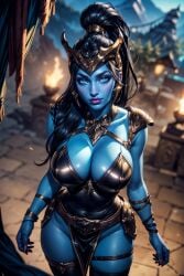 ai_generated big_breasts civitai female ghost ghost_girl ijwitgs8 kalista league_of_legends looking_at_viewer realistic video_games