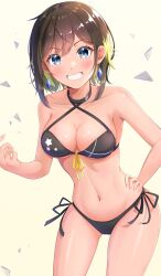 akashi_maho aku_tsukino bikini breasts d4dj earrings swimsuit