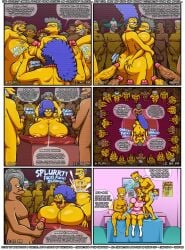 2girls ahe_gao ahegao ambiguous_penetration apu_nahasapeemapetilon areolae ass ass_grab barney_gumble bart_simpson big_ass big_breasts big_butt blowjob blue_hair breast_squish breasts brompolos brother_and_sister butt butt_grab carl_carlson chief_wiggum comic cum cum_in_ass cum_inside fellatio filming gangbang handjob huge_breasts hugo_simpson incest julius_hibbert kent_brockman krusty_the_clown lenny_leonard lisa_simpson marge_simpson masturbation moe_szyslak multiple_boys necklace nipples onomatopoeia penis penis_lick pleasure_face precum recording riukykappa sex seymour_skinner text the_simpsons thick_penis vein veiny_penis ventzx