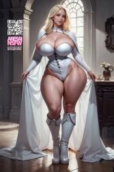 1girls ai_generated aresaiart big_breasts emma_frost female_only marvel marvel_comics solo solo_female tagme