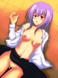 blush character_request female female nipples pussy solo source_request tagme takappe uncensored