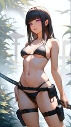 anime bikini bikini_black samurai tagme