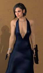 3d ana_de_armas brown_hair call_of_duty call_of_duty_black_ops_6 call_of_duty_black_ops_cold_war dress helen_park_(cod) james_bond_(series) paloma