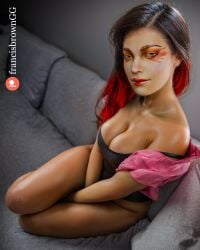 3d apex_legends brazilian brazilian_female busty cleavage female female_focus female_only francis_brown hourglass_figure loba_(apex_legends) makeup tagme wide_hips