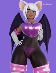 3d blender humanized rouge_the_bat see-through see-through_clothing sonic_(series) sonic_the_hedgehog_(series)