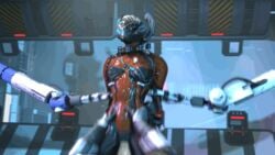 3d animated bouncing_breasts breasts corpus cowgirl_position crewman_(warframe) female machine male mechanical on_top penetration penis rape restrained robot sex straight vaginal_penetration video_games warframe wattchewant