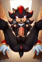 1anthro 1boy 1man abs ai_generated anthro anthro_male anus ass balls ballsack bara bara_tiddies bara_tits biceps big_balls big_cock big_dick big_muscles big_pecs big_penis big_testicles black_and_red_hair blush boner cock deltoids dick erect_penis erection foreskin furry gay large_pecs large_pectorals looking_at_viewer male male_chest male_focus male_nipples male_only male_solo man man_boobs man_breasts man_tits manly masculine masculine_male muscles muscular muscular_male nipples nude_male nuts nutsack open_mouth pecs pectorals penis red_eyes scrotum shadow_the_hedgehog smile sonic_(series) sonic_the_hedgehog_(series) testicles toned_body toned_male twall97 uncircumcised