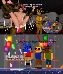 2boys 3d 8-bit anal anal_fuck anal_sex animatronic balls bear bear_mask bonnie_masked_bully bunny_mask chica_masked_bully covering_another's_eyes covering_eyes covering_face crying crying_child_(fnaf4) crying_male cum cum_while_penetrated cumshot ejaculation erection erection_in_panties eyes_covered five_nights_at_freddy's five_nights_at_freddy's_4 fox_mask foxy_bro fredbear_(fnaf) freddy_masked_bully fredmike fredrick_(fnaf) fritz_smith gay gay_anal hands_free_ejaculation handsfree_ejaculation human_penetrated jeremy_fitzgerald legs_held_open male male/male male_penetrated mark_(fnaf) michael_afton multiple_boys noncon penis rabbit rape robot_on_human simon_(fnaf) source_filmmaker spread_legs spring_bonnie spring_bonnie_(fnaf) tagme teenager was_that_the_bite_of_'87 wtf yaoi yuuki_momofox