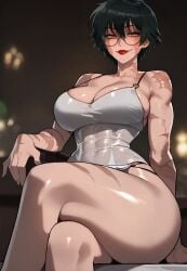 1girls abs ai_generated ass_bigger_than_head big_ass big_breasts big_butt cat_eyes dark_hair dominant_female earrings eyebrows_raised eyeshadow fat_ass fat_butt female_focus femdom fit_female from_below full_lips gaze goth_girl gothic huge_ass huge_breasts huge_thighs jujutsu_kaisen looking_down looking_down_at_viewer mommy muscular_female muscular_thighs naughty_face naughty_smile red_lipstick scars seductive seductive_gaze seductive_look see-through_clothing shounen_jump six_pack smiling_at_viewer smirk smirking smirking_at_viewer smug strong_tomboy_(spectrum) strong_woman thick_thighs thighs thighs_bigger_than_head tight_clothing tomboy wet_clothes zenin_maki