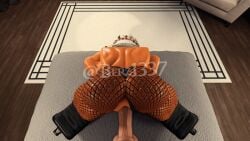 bed bedroom berz1337 blonde_hair bunny_ears bunnysuit fishnets gyaru heels jack-o_pose penetration roblox tan_body tan_skin tanned_female vaginal_penetration