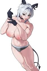 big_ass big_breasts big_butt dominant_female domination mommy mommy_dom muscle_mommy muscular muscular_female pose thong white_hair wuthering_waves zani_(wuthering_waves)