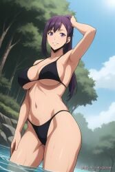 ai_generated aichat bikini candid ecchi pinku pinku.ai pinkuai solo_leveling sung_jin-ah swimming