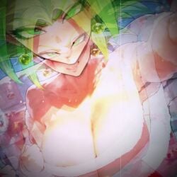 ai_generated anime breasts_out cum cum_in_ass cum_in_mouth cum_in_pussy cum_inside huge_breasts kefla kefla_(dragon_ball) tagme video