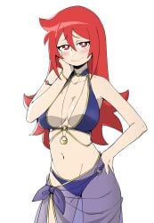 1girls big_breasts bikini breasts chariot_du_nord little_witch_academia looking_at_viewer red_hair shiny_chariot teacher ursula_callistis woogleboy